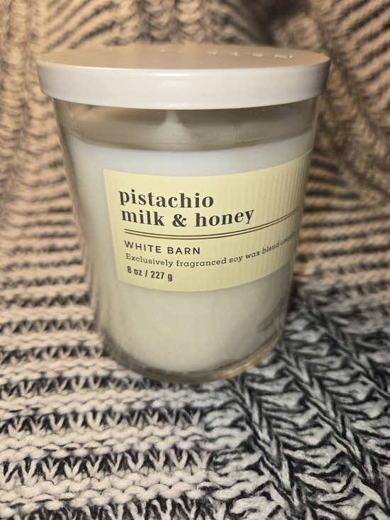 Bath & Body Works Other - Bath & Body Works Pistachio Milk & Honey Candle — Cream